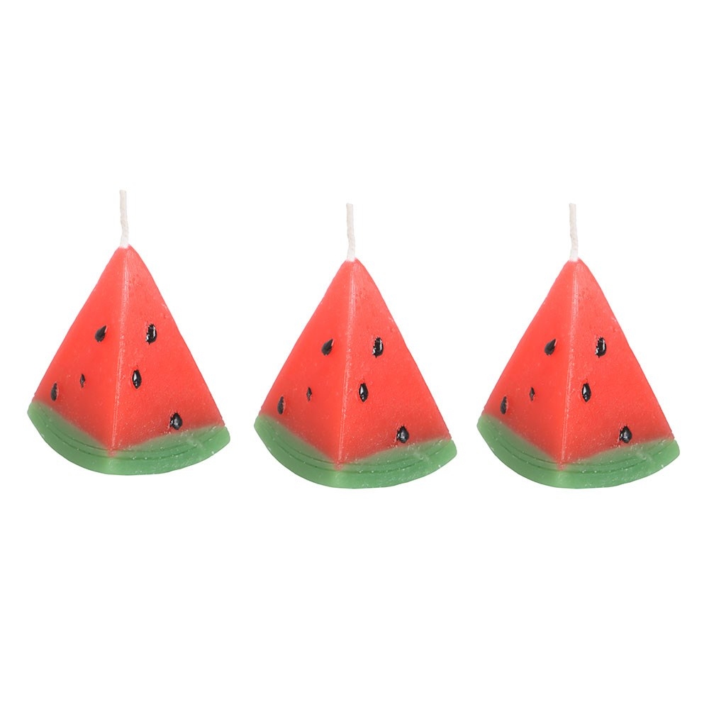 Something Different - Set of 3 Watermelon Shaped Figuurkaars - Multicolours